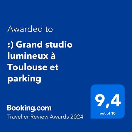 :) Grand studio lumineux à Toulouse et parking Exterior foto